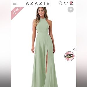 Azazie Bridesmaid Dress Sage Green Clarice
